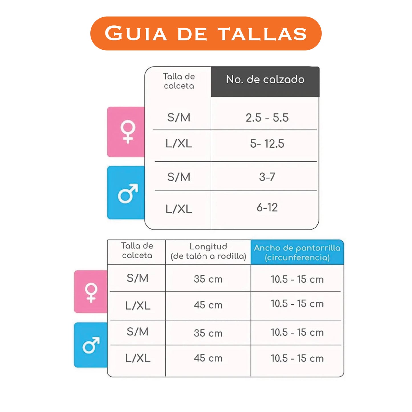 5x Calcetas Compresión